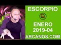 Video Horscopo Semanal ESCORPIO  del 20 al 26 Enero 2019 (Semana 2019-04) (Lectura del Tarot)