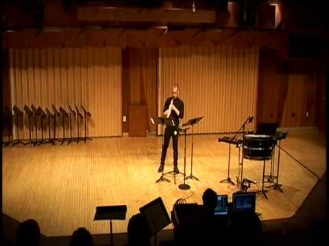 adapt[ation] by C.R. Kasprzyk, for soprano saxophone and electronics performed by Nick Zoulek