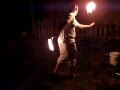 fire staff and poi at the same time