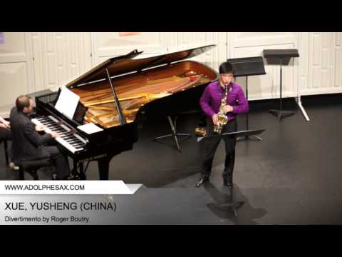 Dinant 2014 - XUE Yusheng (Divertimento by Roger Boutry)