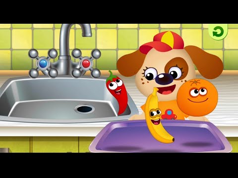 Funny Food - Kindergarten learning games for toddlers | Silhouettes