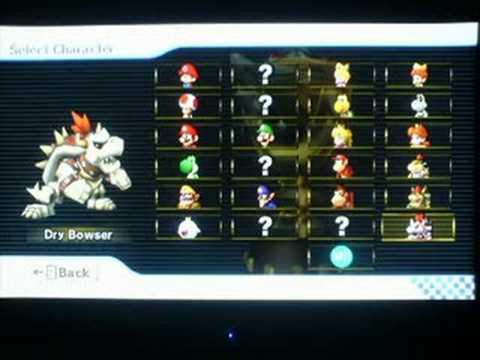 how to unlock mario kart wii characters