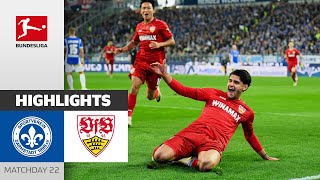Stuttgart Defends 3rd Place | Darmstadt — Stuttgart 1-2 | Highlights | MD 22 – Bundesliga 23/24