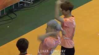 140526 @ MBC Idol Futsal Championship_xiumin goal & luhan ceremony_시우민 득점골+루한과 세레모니