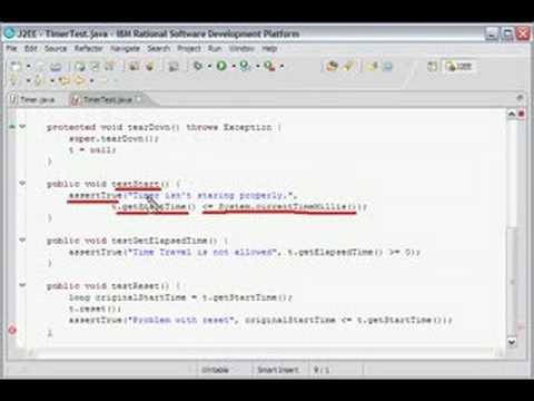 Testing POJOs & JavaBeans Using JUnit in IRAD for WebSphere7 - YouTube