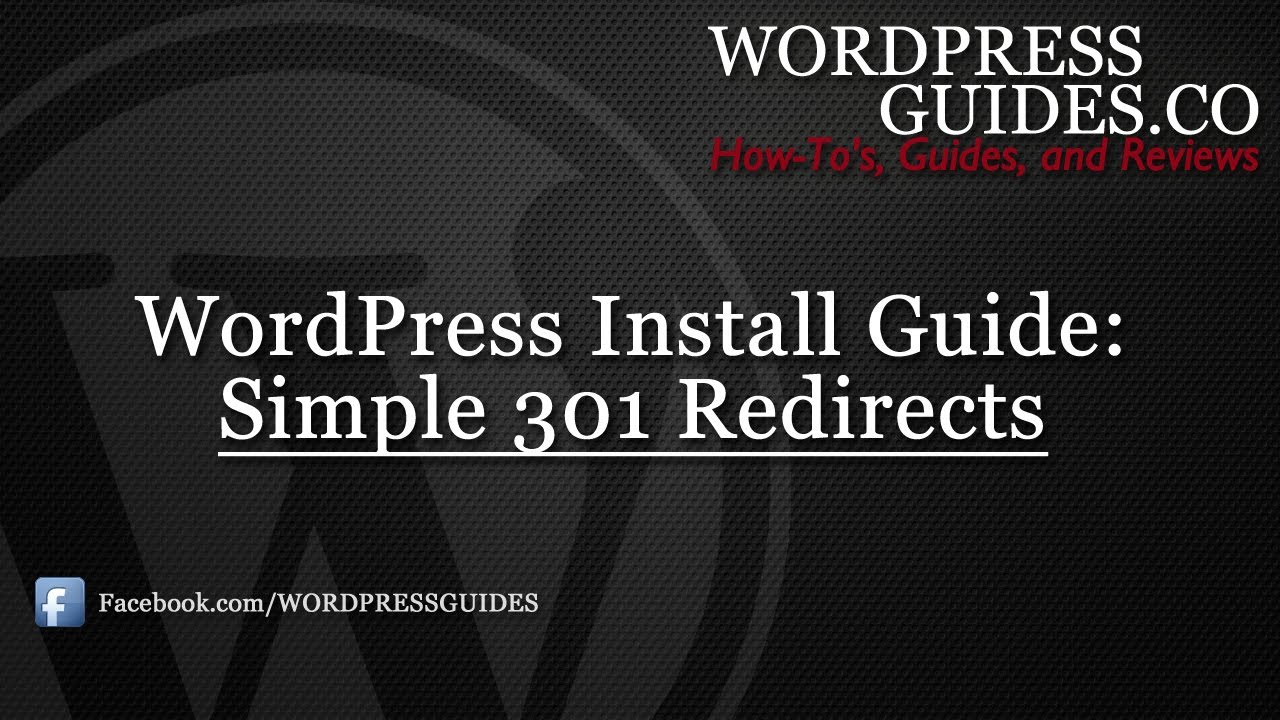 How to Install Simple 301 Redirects WordPress Plugin - YouTube