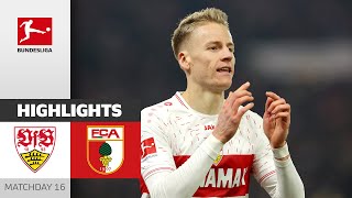 Stuttgart Remains In Top 3! | VfB Stuttgart — FC Augsburg 3-0 | Highlights | MD16 – Bundesliga 23/24