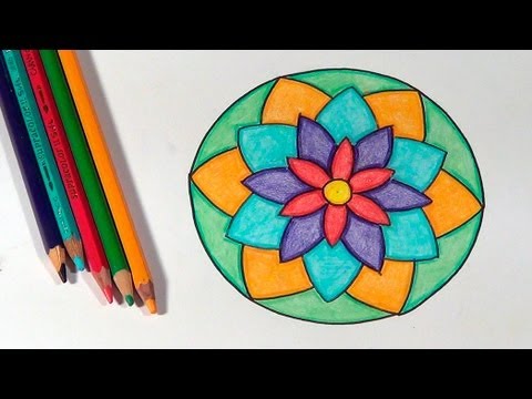 Como desenhar mandalas - How to draw mandalas - Cómo dibujar mandalas