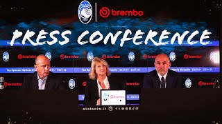La conferenza stampa di rinnovo partnership Atalanta-Brembo