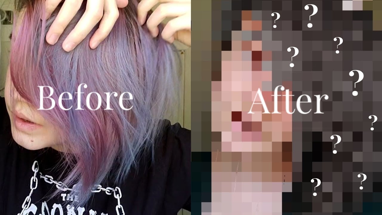 Dying Blue Hair Orange