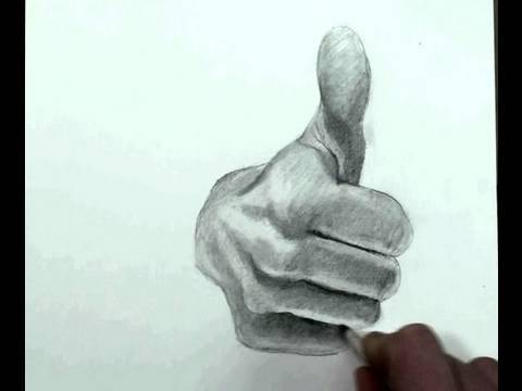 How to Draw the Hand Step by Step- Thumbs Up - YouTube