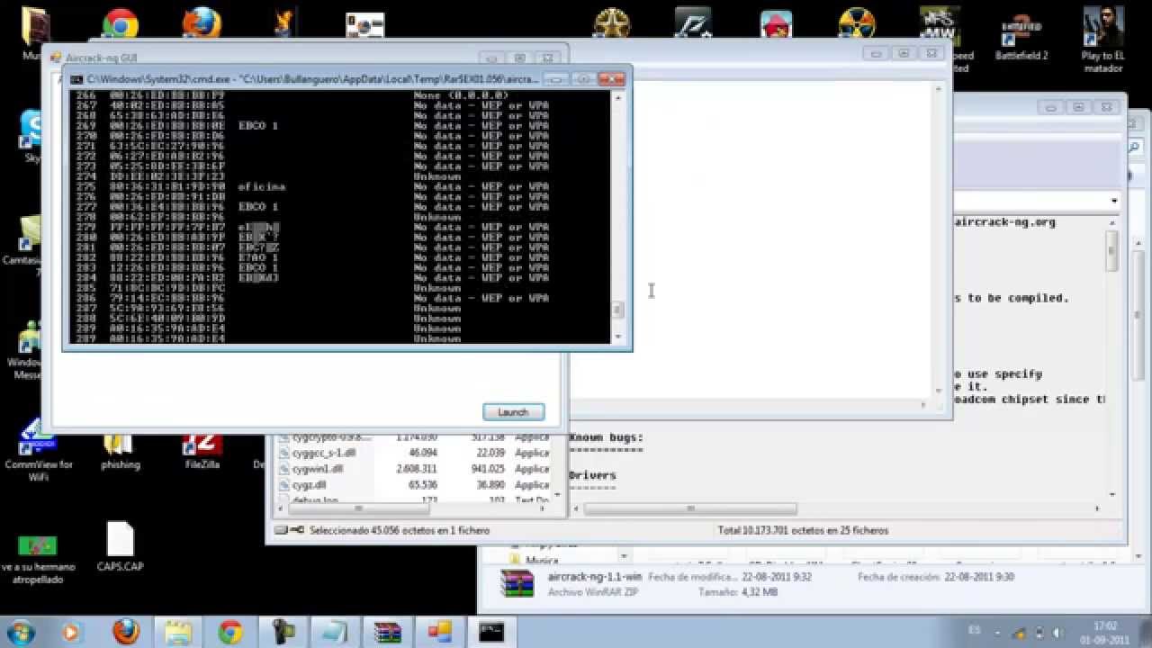 descargar aircrack-ng 1.1 para windows 7