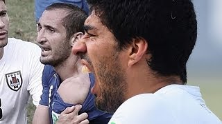 Luis Suarez nach Biss: "Passiert eben!" | Italien - Uruguay 0:1 | FIFA WM 2014 Brasilien