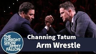 Jimmy Fallon and Channing Tatum Arm Wrestle