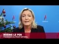 Voeux de Marine Le Pen pour l'année 2015