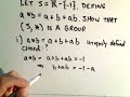 Groups - Showing G is a group - Part 1