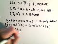 Groups - Showing G is a group - Part 1