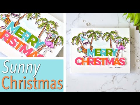 How to Make a Sunny Fun Christmas Card!