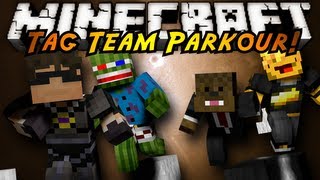 Minecraft: TAG TEAM PARKOUR!