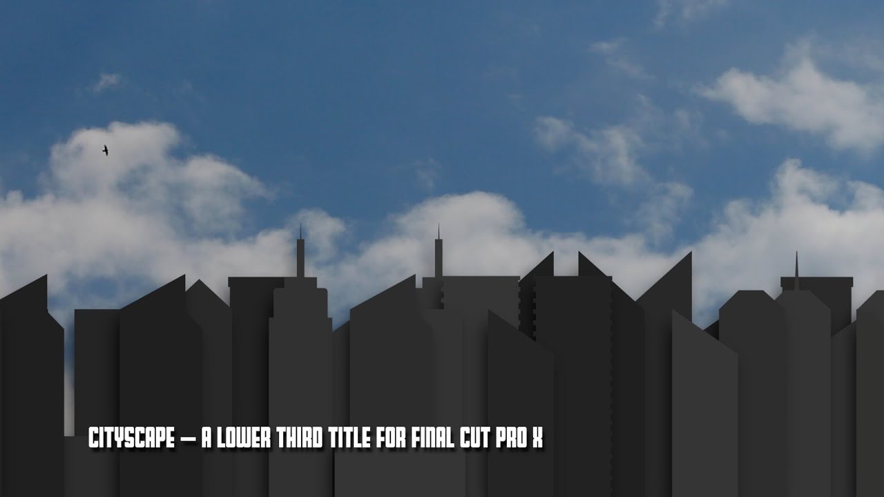 Free Final Cut Pro (FCPX plugin/template) Title: Cityscape - YouTube