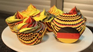 WM Cupcakes / Fußball / Muffins / Zitronencupcakes