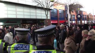 Chaos in Slough as EDL come to Town