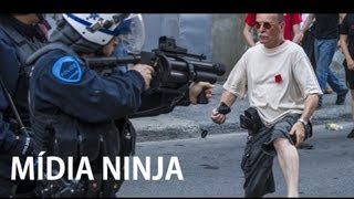 Mídia Ninja - Homem é baleado por policiais ao vivo no RJ