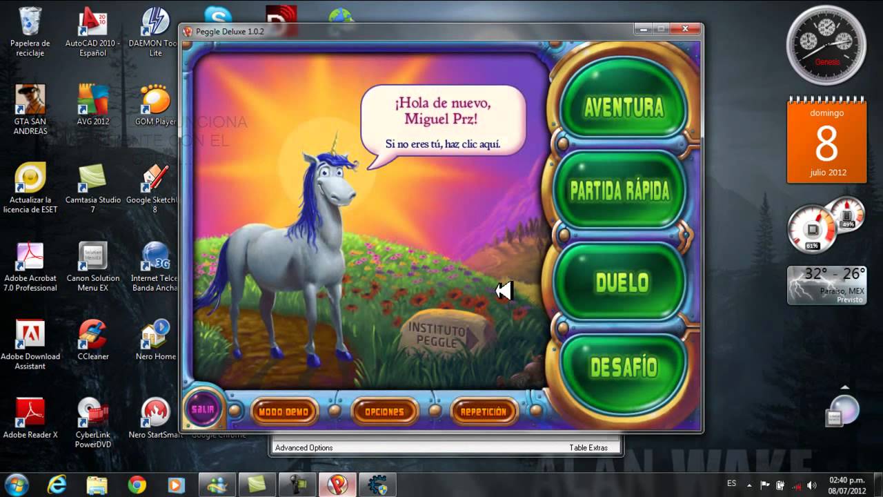 COMO INSTALAR PEGGLE DELUXE (HACKEAR LOS TIROS CON CHEAT ENGINE ...