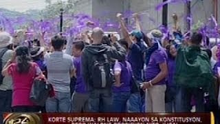 Korte Suprema: RH Law, naaayon sa Konstitusyon, pero walong probisyon nito, iligal