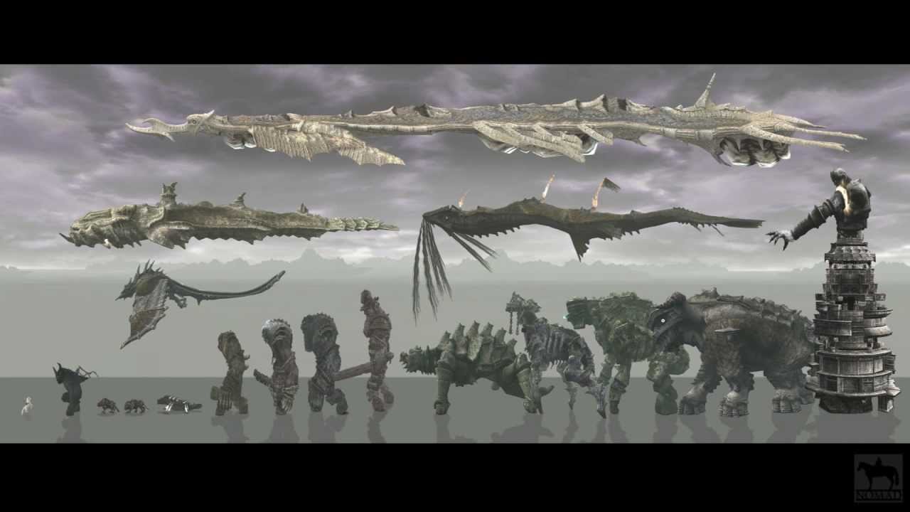 shadow of the colossus colossi