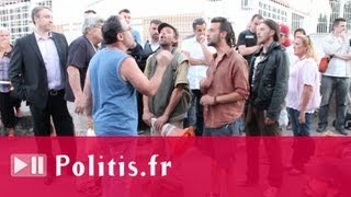 Manifestation anti-roms à Décines