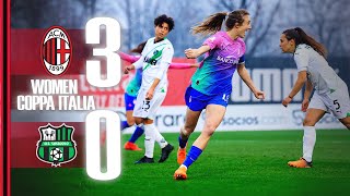 Rossonere soar into the semifinals | AC Milan 3-0 Sassuolo | Women's Coppa Italia