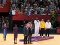 Jeux Olympiques Londres 2012 - Remise médaille d'or à Teddy Riner (Judo) - 03/08/2012