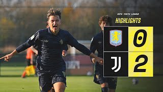 HIGHLIGHTS YOUTH LEAGUE | Aston Villa 0-2 Juventus | Biliboc's brilliant BRACE