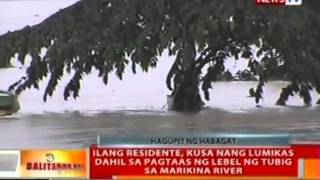 BT: Ilang residente, kusa nang lumikas dahil sa pagtaas ng lebel ng tubig sa Marikina River