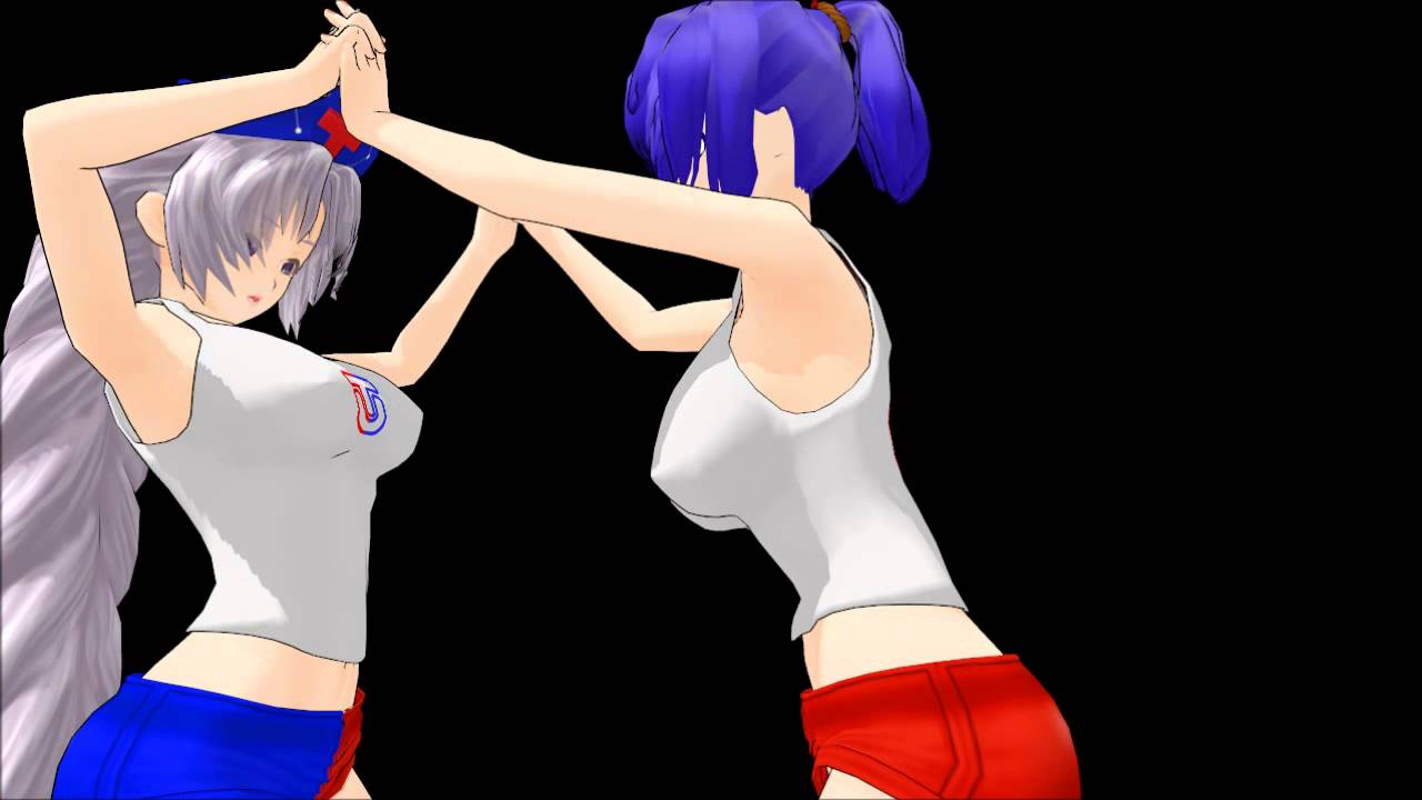 [MMD] Kanako and Eirin Wrestle A Bit [Grappling] - YouTube