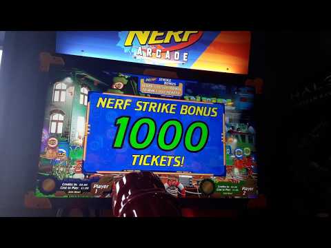 EASIEST 1000 TICKET WIN EVER - NERF ARCADE MACHINE 2019 UK ARCADES