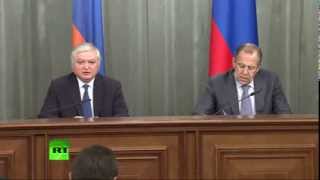 Пресс-конференция глав МИД России и Армении