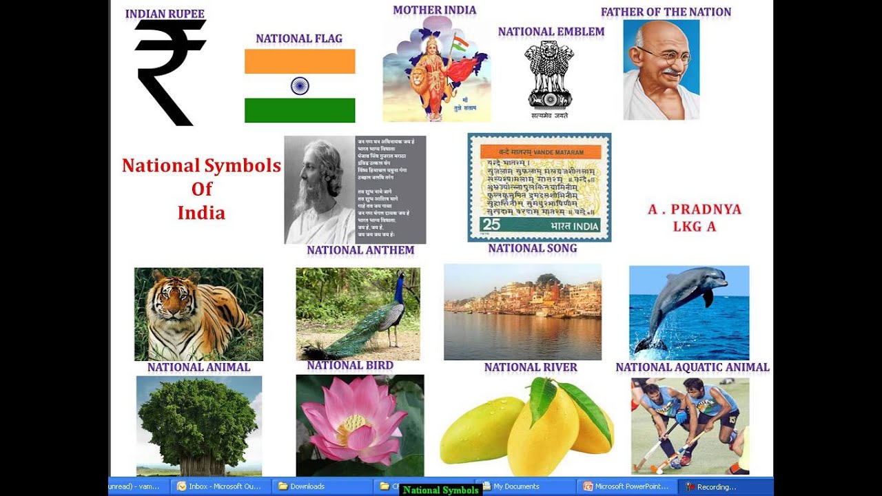 National Symbols - India - Pradnya - LKG Student - YouTube