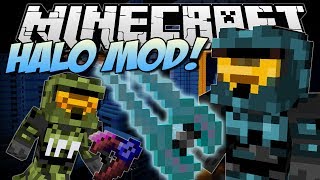 Minecraft | HALO MOD! (Mongoose, Energy Sword, Epic Weapons & More!) | Mod Showcase