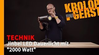 TECHNIK // JINBEI LED DAUERLICHT MIT "2000WATT"