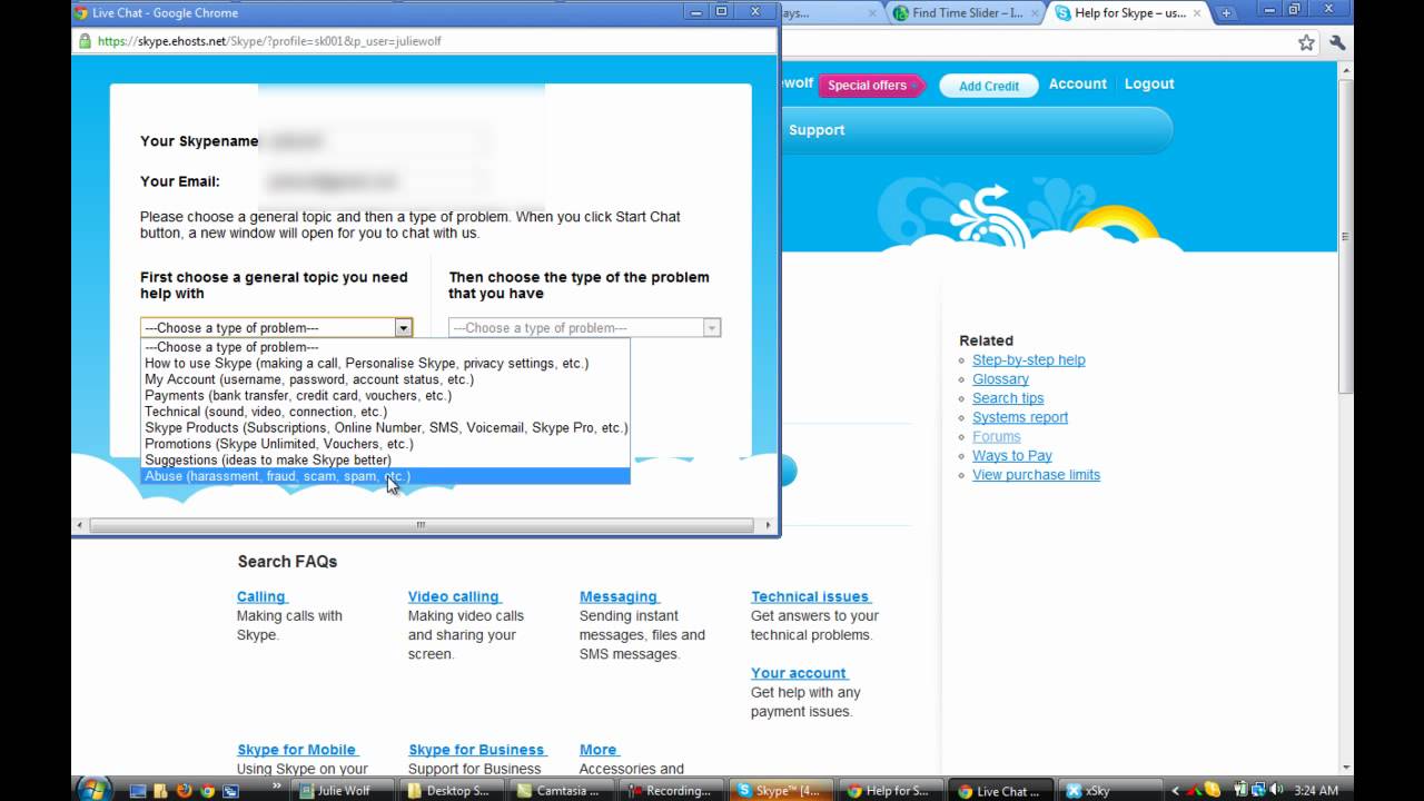 skype sign in with live account