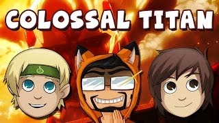 Attack On Titan Multiplayer: Colossal Titan Boss Battle!!