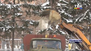Бердские управляющие компании не успели расчистить дворы