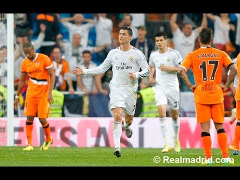 Cristiano Ronaldo's incredible backheel goal against Valencia (04/05/2014)