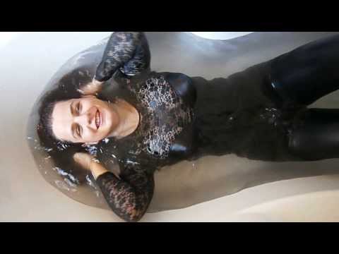 Wetlook - bath - black leggings