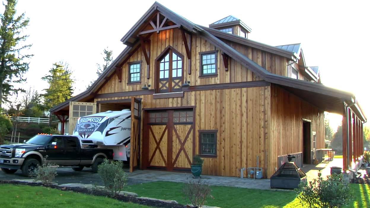 barn with living quarters in sandy, oregon - dc building