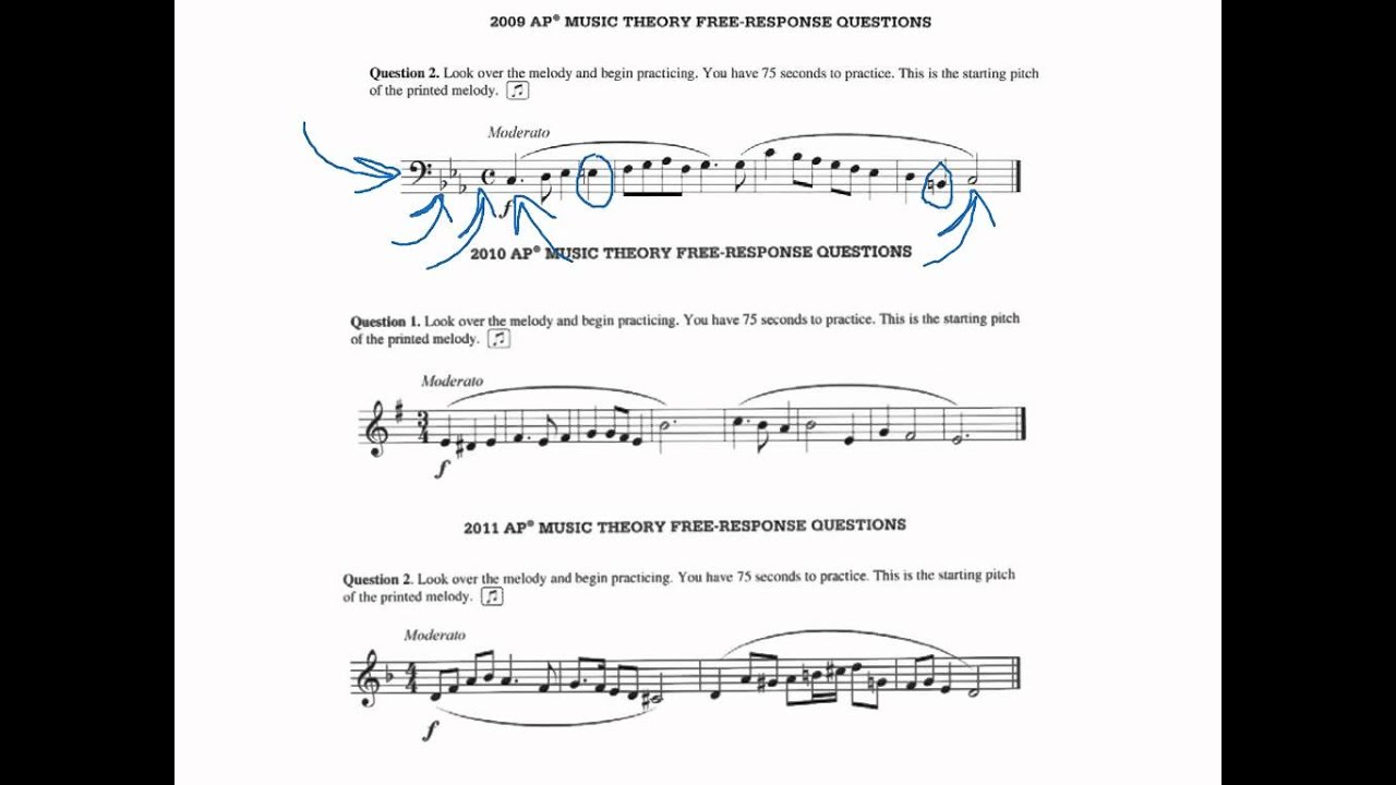 AP Music Theory Exam Sightsinging YouTube