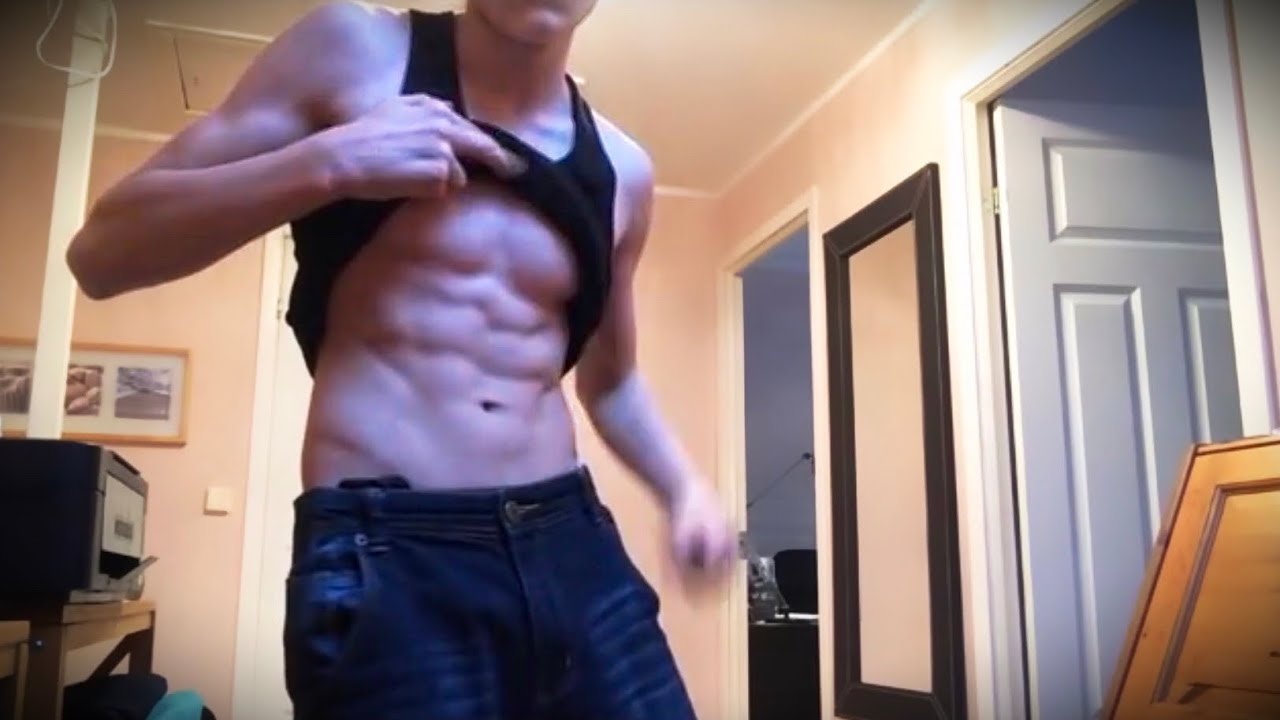 14 years old with six pack - YouTube