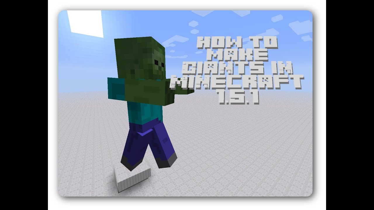 [1.6.2] How to make Giant zombies in Minecraft (no mods) YouTube